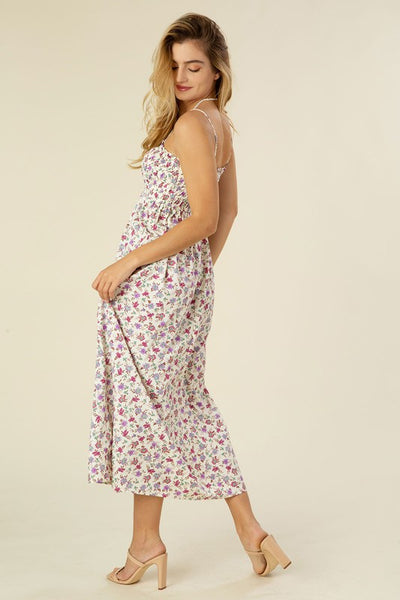 Sleeveless Smocked Cami Maxi Dress - Fashions Envy