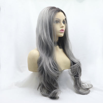 13*3" Lace Front Wigs Synthetic Long Wavy 24" 130% Density - Fashions Envy