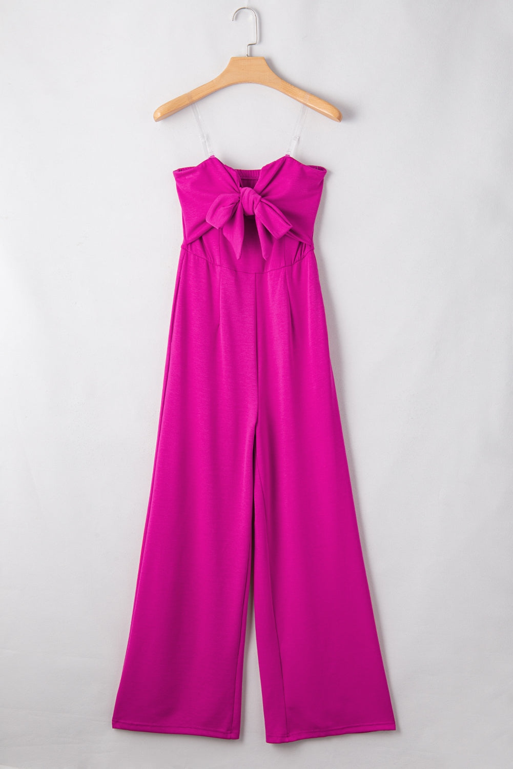 Sweetheart Tied Tube Wide Leg Jumpsuit