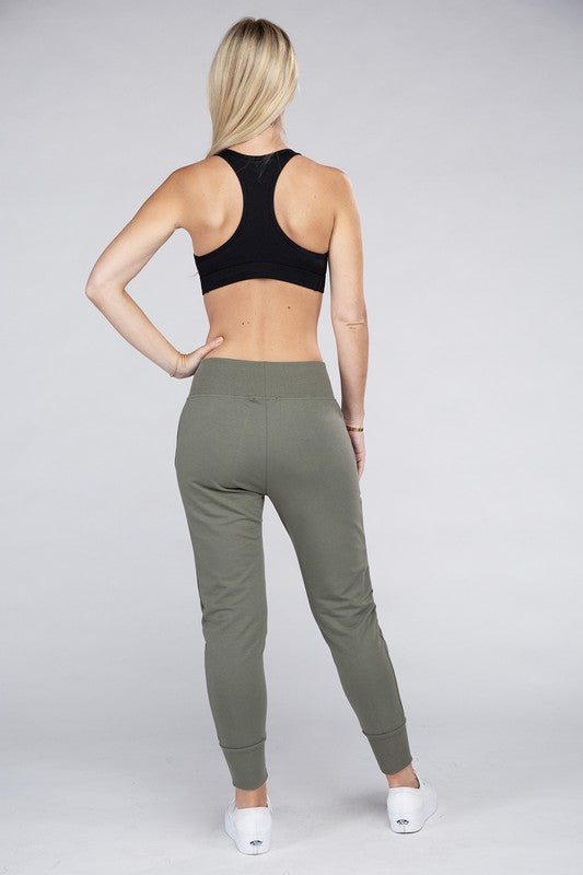 Comfy Stretch Lounge Elastic Waist Sweatpants