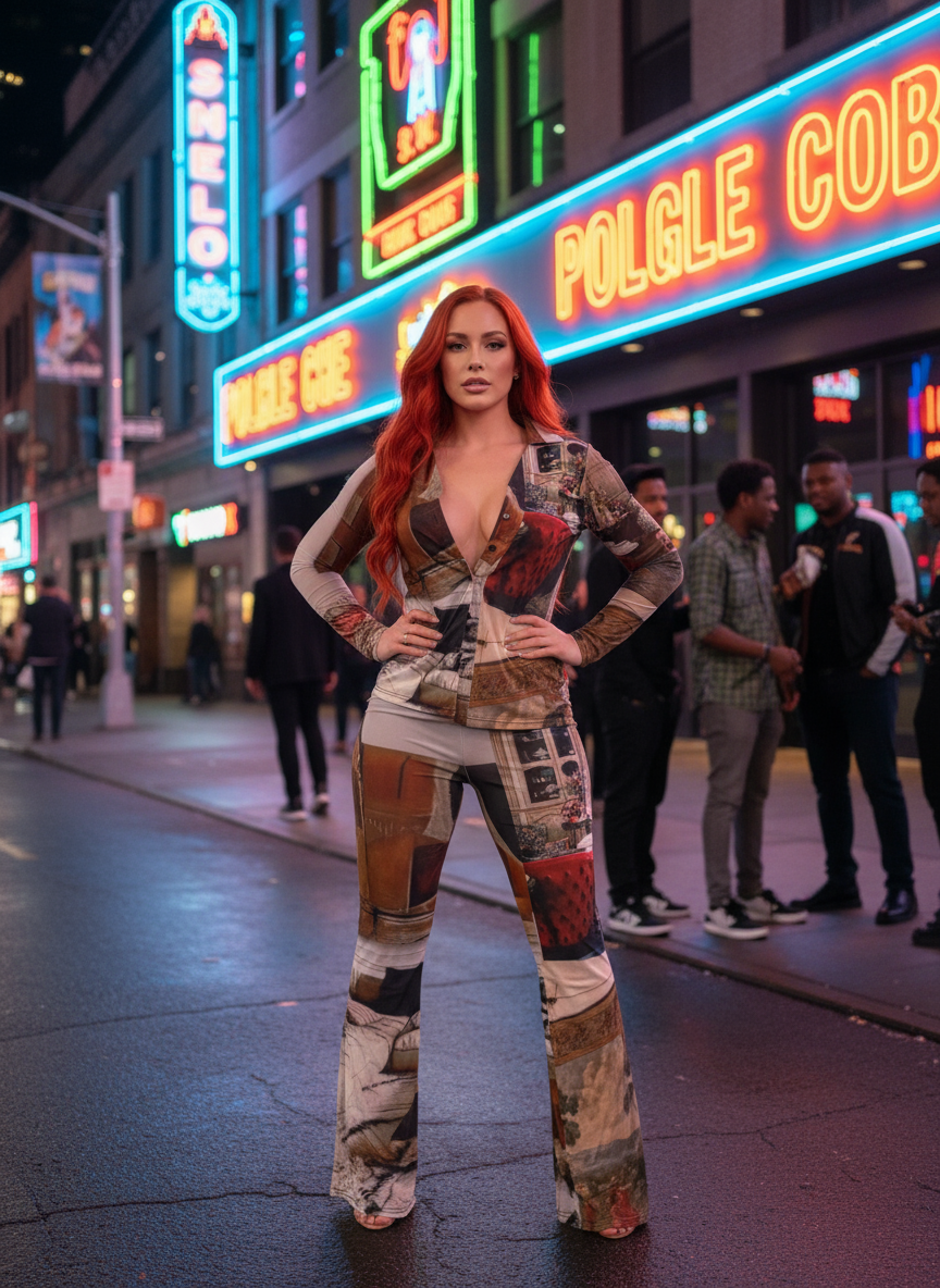 Caucasian Redhead at Urban Nightclub