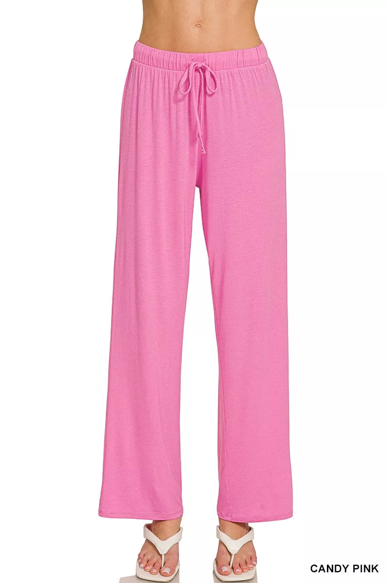 Zenana V-neck Oversized Top & Pants Set - Fashions Envy