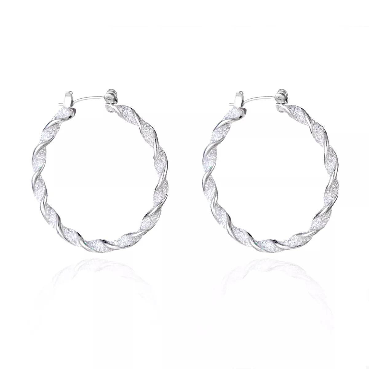 Holiday-Themed Colorful Hoop Earrings - Fashions Envy