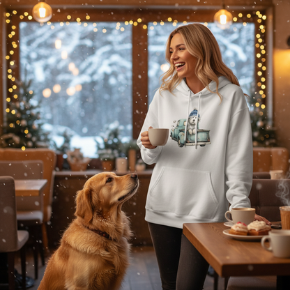 Cozy Winter Pup Hoodie with Dog 1