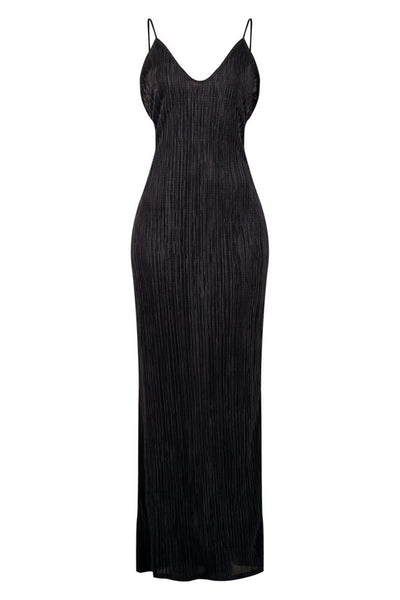 Backless Printed Maxi Cami Dress - Fashions Envy