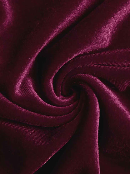 Velvet Midi Party Dress - Chic Side-Tie Style - Fashions Envy