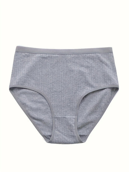 Breathable & Tummy Control High Waist Stretch Briefs - 8pcs