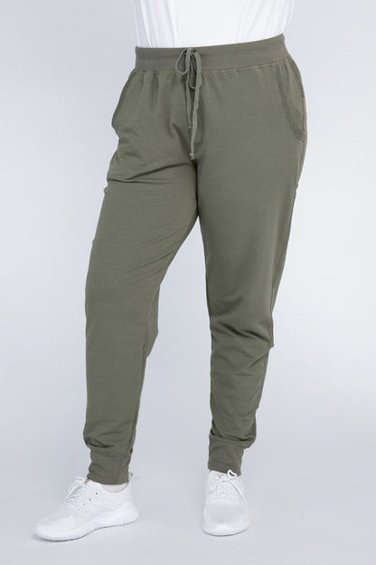 Relaxed Fit Plus Size Casual Jogger Pants