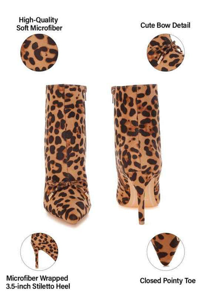 Vilda Leopard Print Stiletto Boots