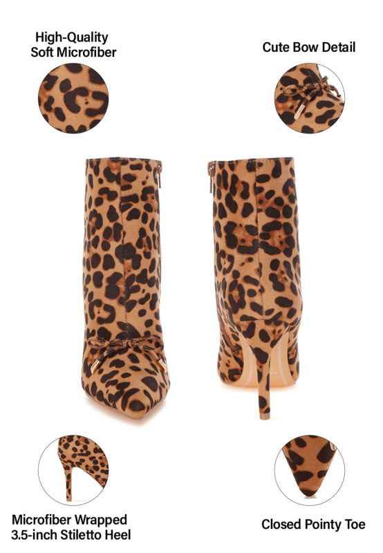 Vilda Leopard Print Stiletto Boots