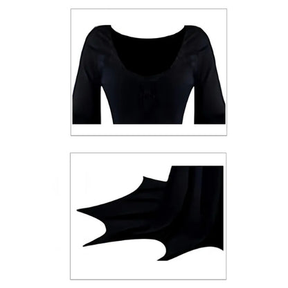 Women's Gothic Witch Bat Sleeve Dress - Halloween Cosplay Costume