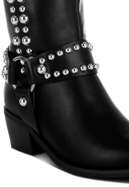 Altair Studded Harness Detail Boots