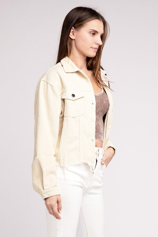 Oversized Bohemian Ribbed Long Sleeve Shacket