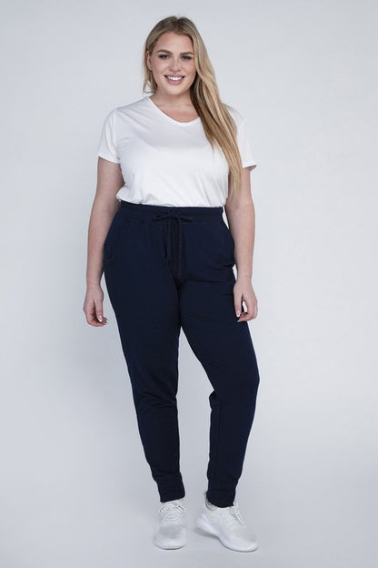 Relaxed Fit Plus Size Casual Jogger Pants