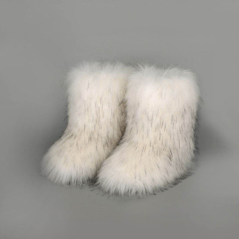 Thermal Fuzzy Platform Boots - Fashions Envy