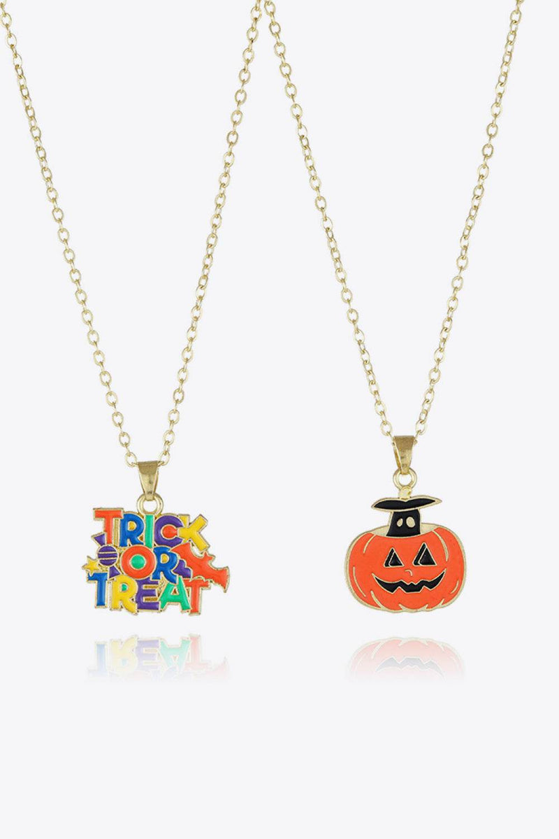 Two-Piece Halloween Theme Necklace Set - Fashions Envy