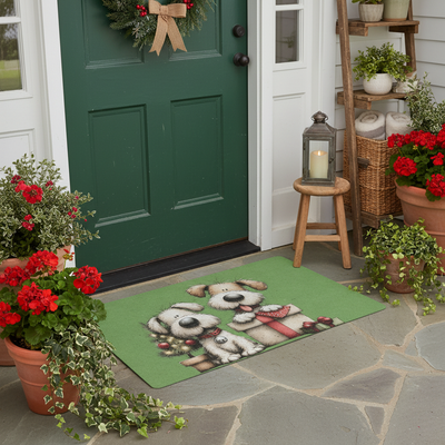 Doormat at front porch entrance
