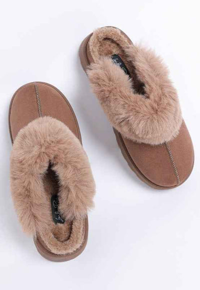 Portho Faux Fur Slip Ons