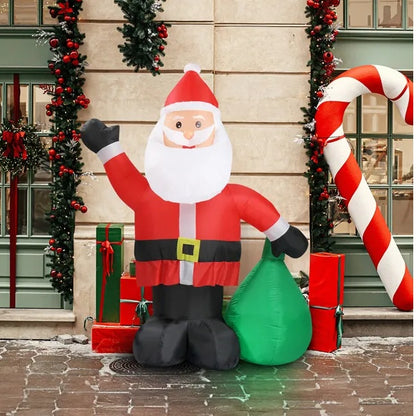 Santa Claus Inflatable - 6 FT LED Lighted Yard Decor