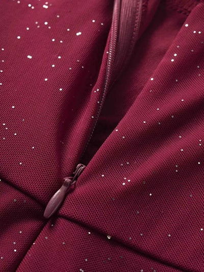 Glitter Slit Maxi Dress