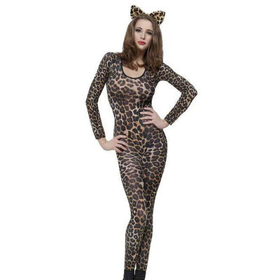 Animal Print Jumpsuit - Sexy Halloween Cosplay Costume