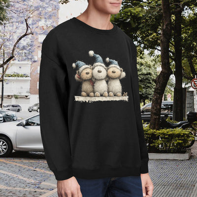 Whimsy Bears - Unisex Fleece Sweatshirt Made in USA - Fashions Envy