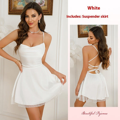 Tube Top Tuxedo Mini Dress - Backless Slim Fit - Fashions Envy