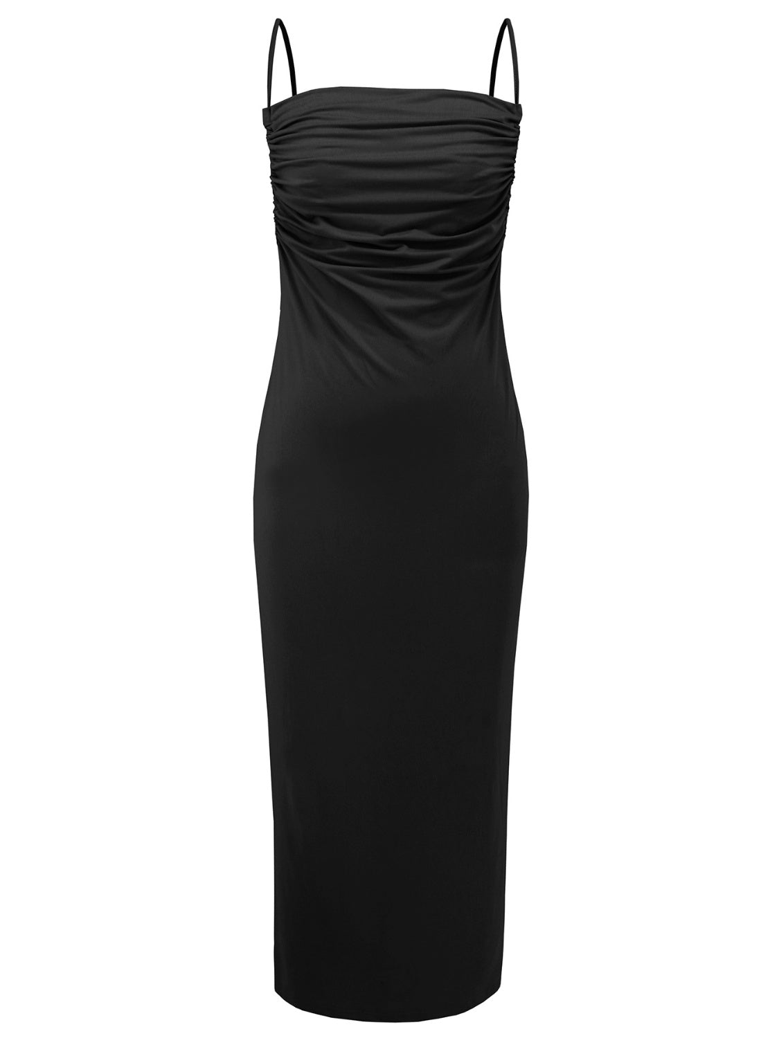 Backless Cowl Neck Sleeveless Cami Maxi Dress