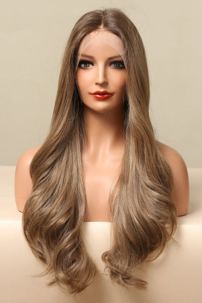 13*2" Lace Front Wigs Synthetic Long Wave 26" 150% Density in Golden Brown - Fashions Envy