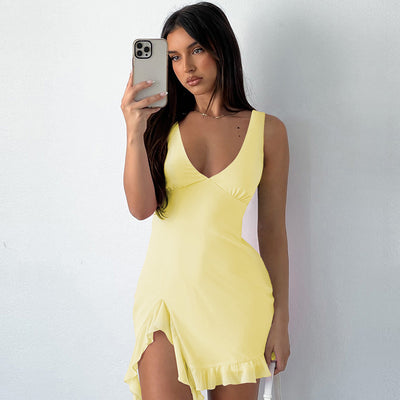 Pure Color Hot Girl Skirt Pure Desire Style European And American Women - Fashions Envy