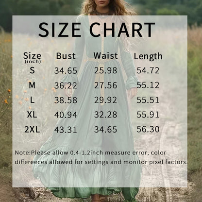 Women's Boho Long Sleeve Flowy Maxi Dress - Backless Beach Dress