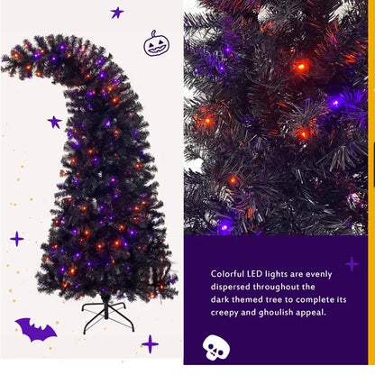 6ft Artificial Fir Bent Top Tree - Halloween Christmas Decor - Fashions Envy