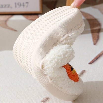 Halloween Pumpkin Cartoon Warm Winter Indoor Slippers