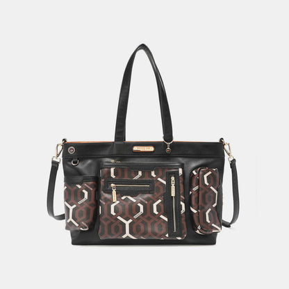 Geometric Pattern Large Versatile Nicole Handbag