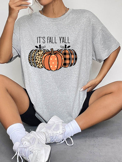 IT'S FALL Y'ALL Graphic T-Shirt - Autumn Statement Tee - Fashions Envy