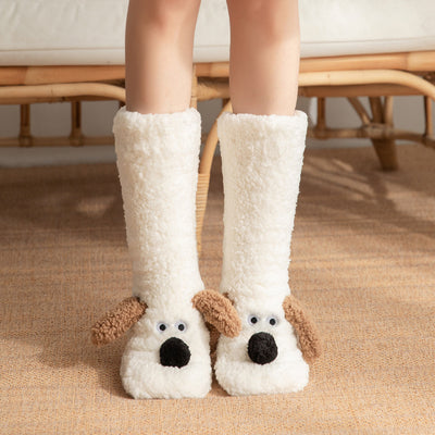 Plush Dog Socks - Non-Slip Cozy Floor Socks