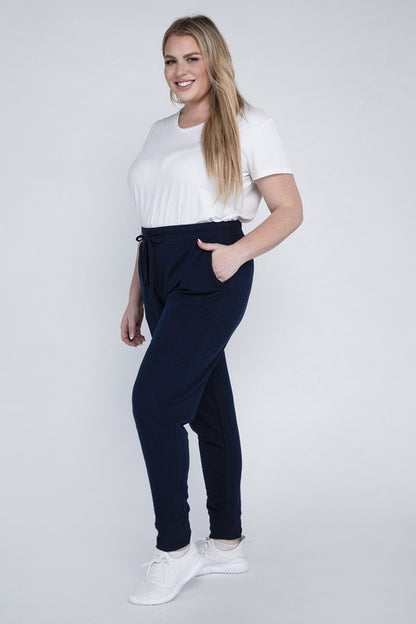 Relaxed Fit Plus Size Casual Jogger Pants