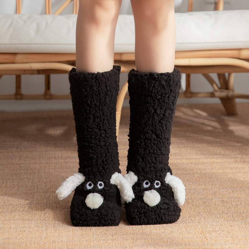 Plush Dog Socks - Non-Slip Cozy Floor Socks
