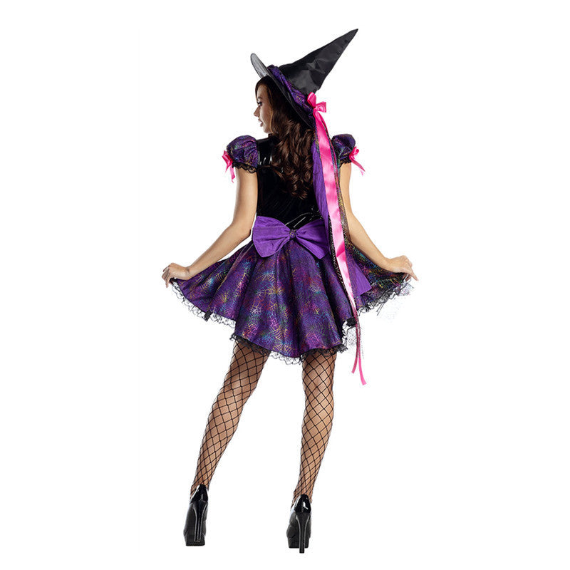 Witch Costume - Halloween Role Play Outfit with Hat