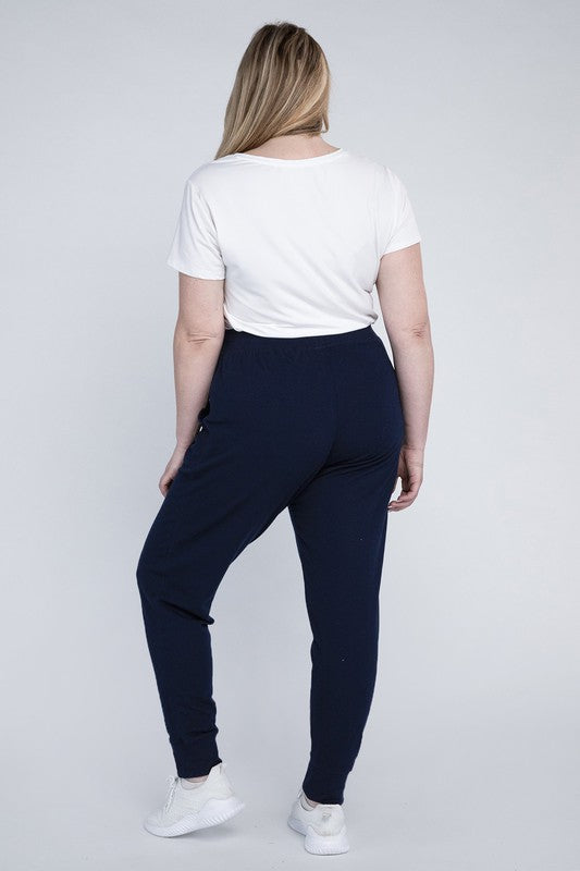 Relaxed Fit Plus Size Casual Jogger Pants