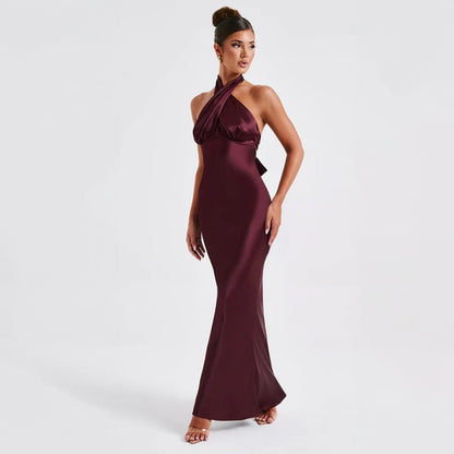 Elegant Backless Sleeveless Dress - Summer Fashion Dress