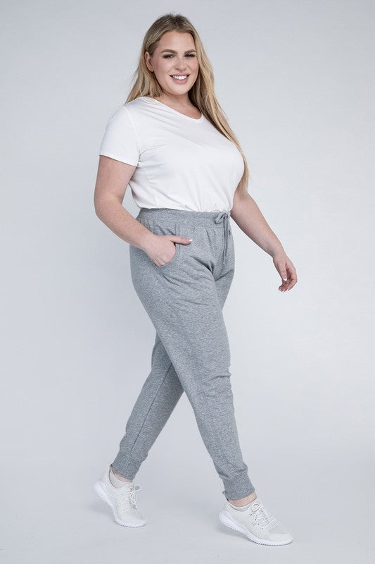 Relaxed Fit Plus Size Casual Jogger Pants