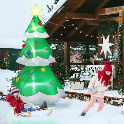 Christmas Inflatable Tree - 6.9 FT LED Lighted Yard Decor