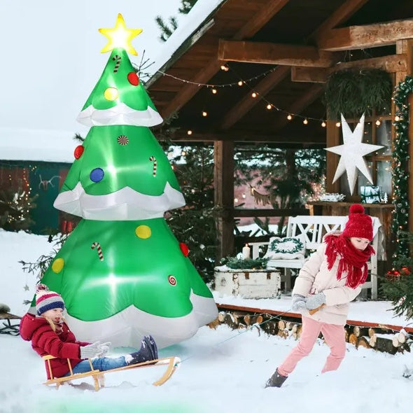 Christmas Inflatable Tree - 6.9 FT LED Lighted Yard Decor