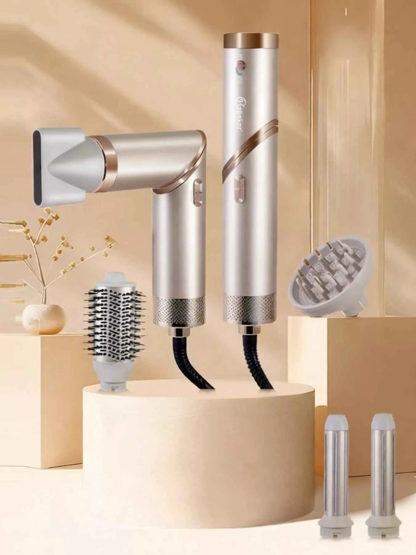 Multifunctional Hot Air Dual-Use Curling Iron Folding Hair Dryer