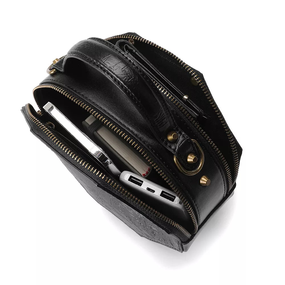 Steampunk Crossbody Bag - Clockwork Gear Design Mini - Fashions Envy