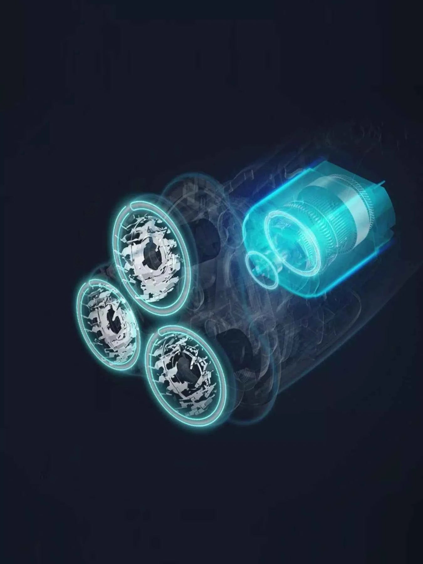 Waterproof Rotary Electric Shaver