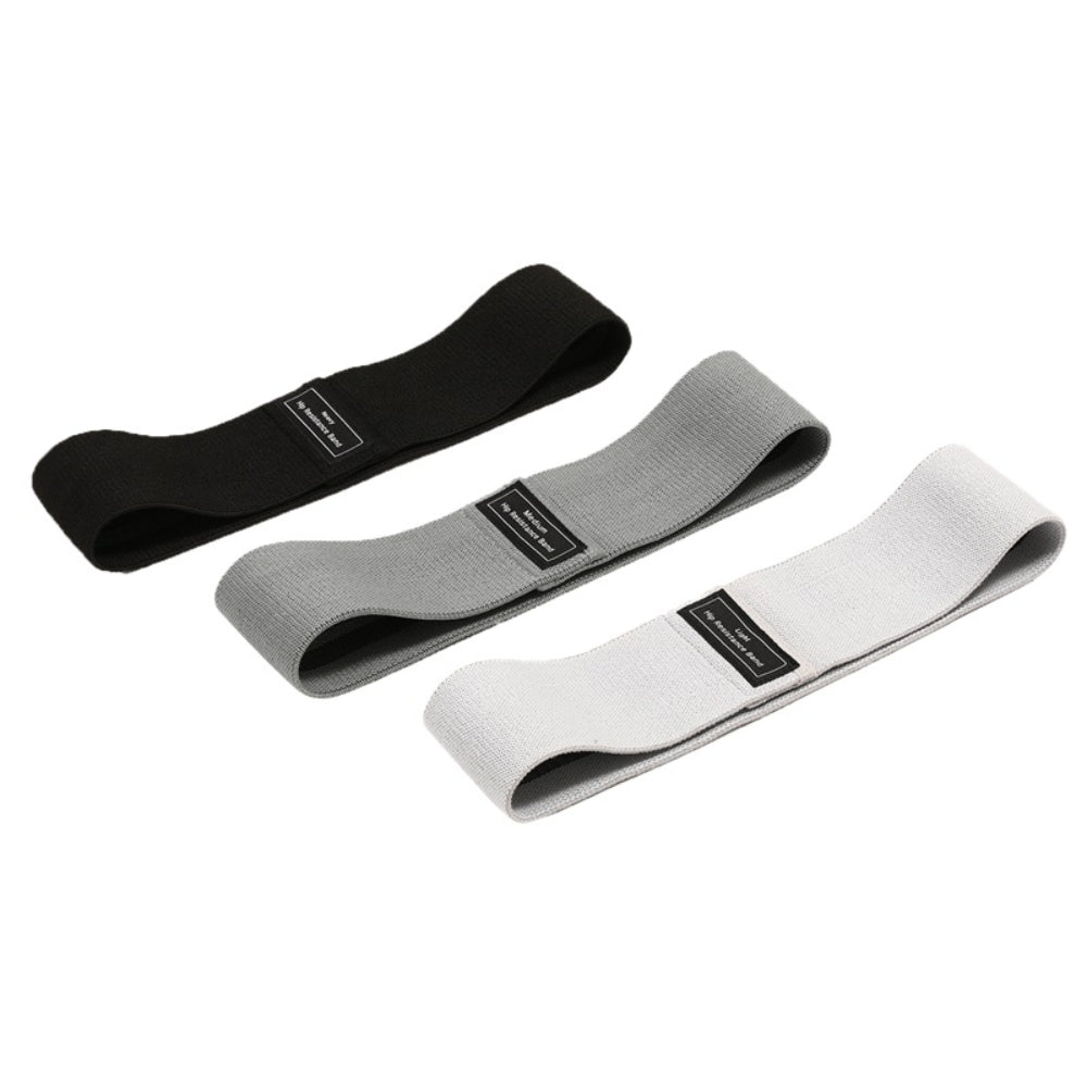 Fashions Envy Hip Booty Bands set of three fabric resistance loops in black gray and light gray for glute workouts