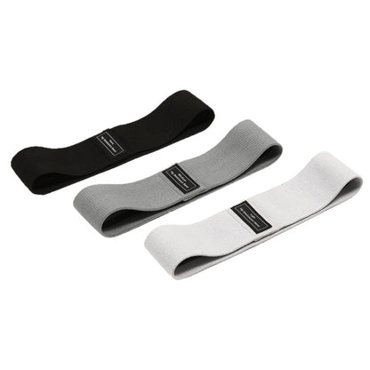 Fashions Envy Hip Booty Bands set of three fabric resistance loops in black gray and light gray for glute workouts