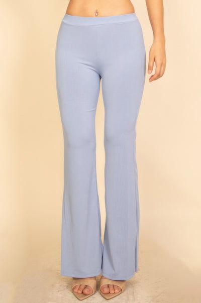 Light blue Flared Pants Set featuring a flattering fit and stylish design for casual wear